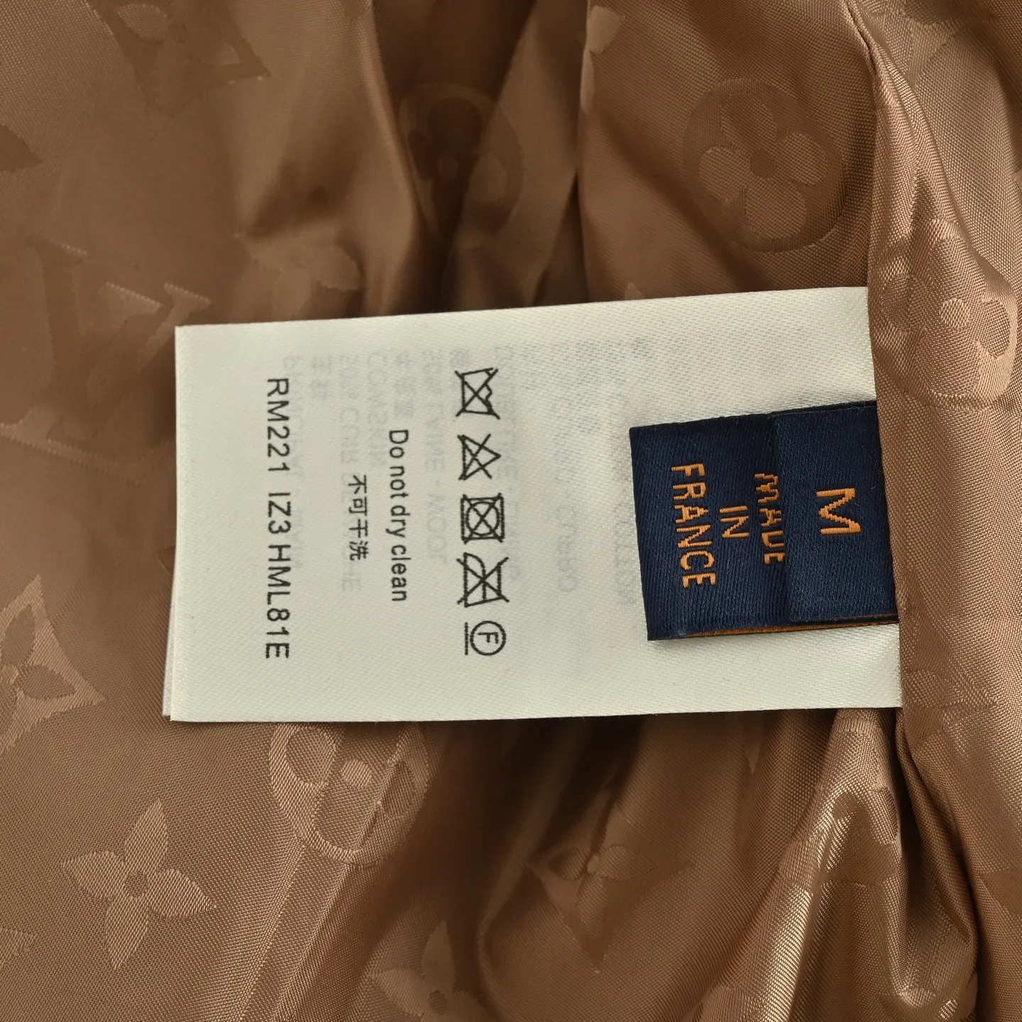 Louis Vuitton/Louis Vuitton 24Fw leather sherpa stand collar jacket